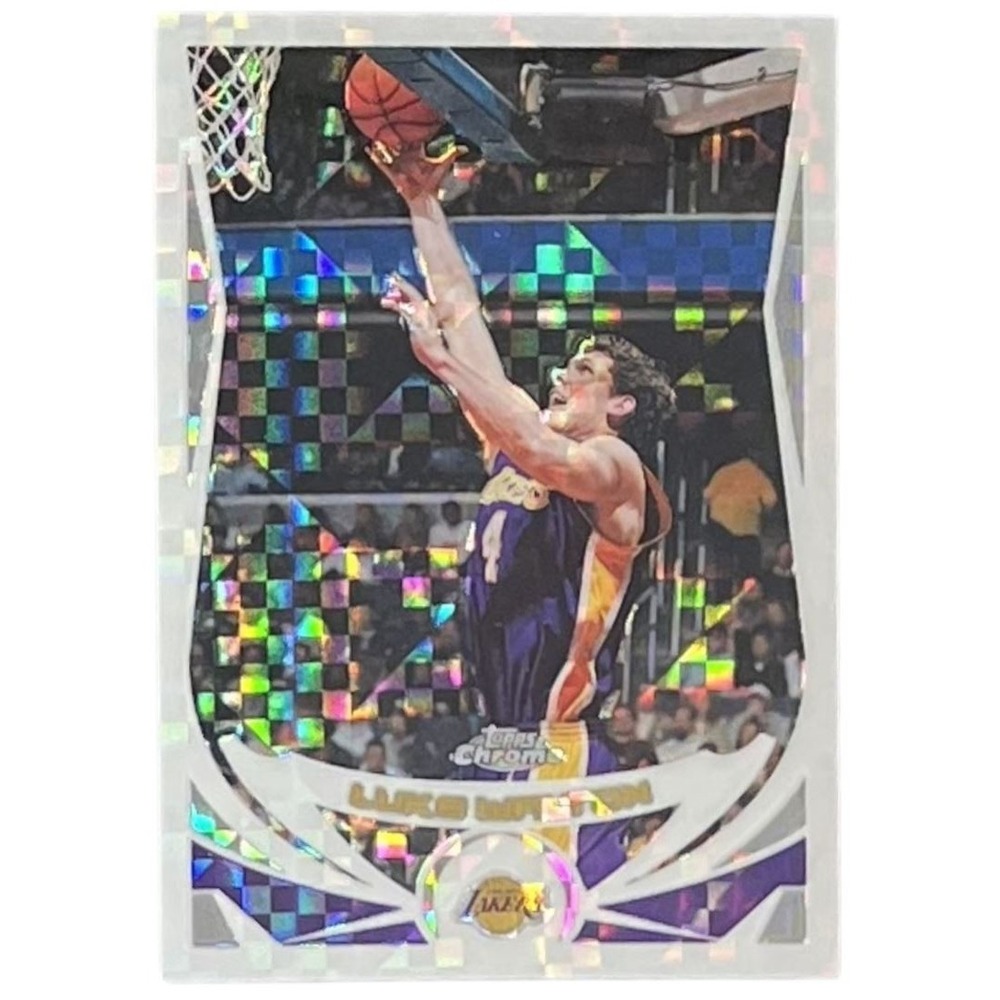 2004 Topps Chrome X-Fractor #12 Luke Walton Los Angeles Lakers Basketball Card